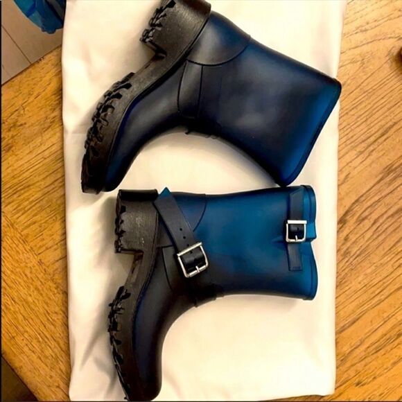 OUTSIDER BY SIXTY SEVEN INDIGO RUBBER RAIN… - Picture 4 of 10